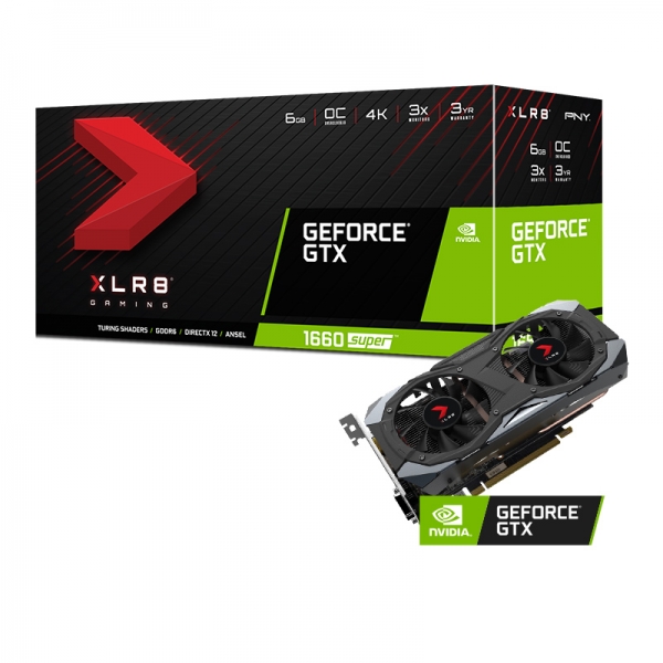 PNY GeForce GTX 1660 SUPER 6GB XLR8 Gaming Overclocked Edition-PNY