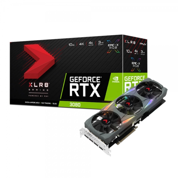 PNY RTX3080 10GB トリプルファン XLR8 RGB Amazon | PNY GeForce RTX 3080 10GB XLR8 ゲーミング Revel