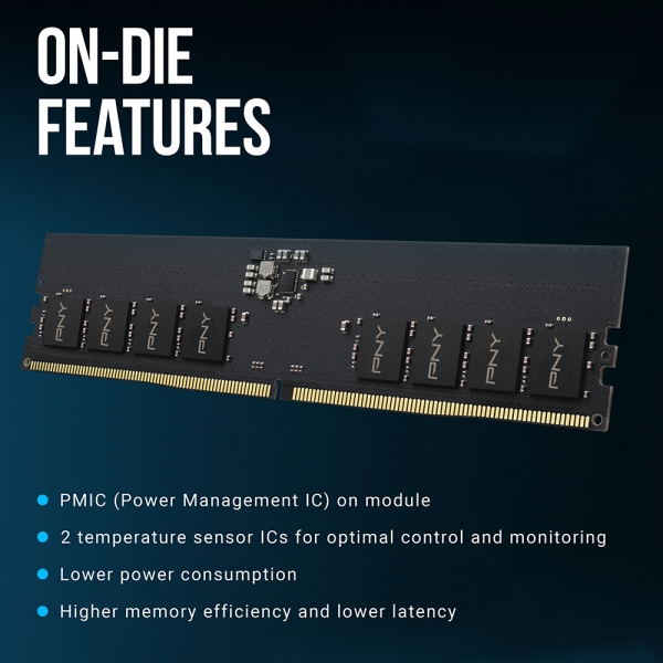 Performance DDR5 4800MHz Desktop Memory-PNY
