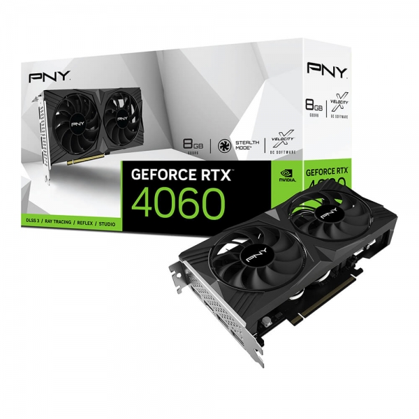 【海外限定】 PNY GeForce RTX 4060 8GB VERTO Dual Fan-PNY グラフィックボード・グラボ・ビデオカード