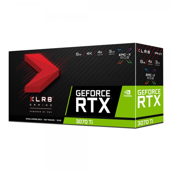 PNY GeForce RTX™ 3070 Ti 8GB XLR8 ゲーミング UPRISING EPIC-X