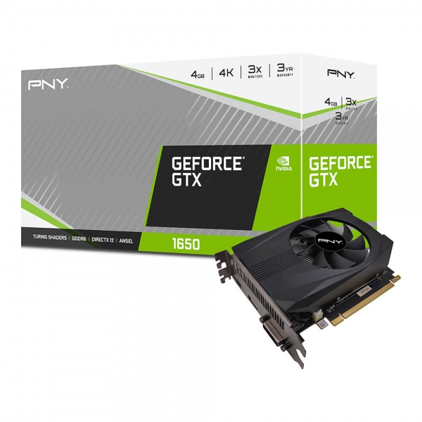 PNY GeForce® GTX 1650 4GB GDDR6シングルファン-PNY Japan