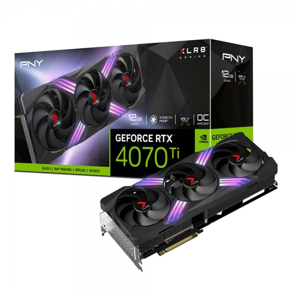 【良品・美品】PNY GeForce RTX 4070 Ti 12GB 全付属品 PNY GeForce RTX™ 4070 Ti 12GB VERTO™ Triple Fan DLSS 3