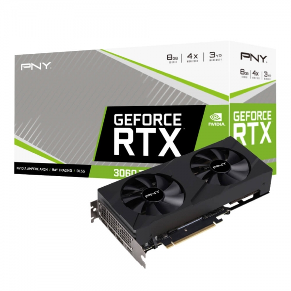 GeForce RTX 3060 Ti 8GB デュアルファン PNY GeForce RTX™ 3060 Ti 8GB GDDR6X VERTO デュアルファン-PNY