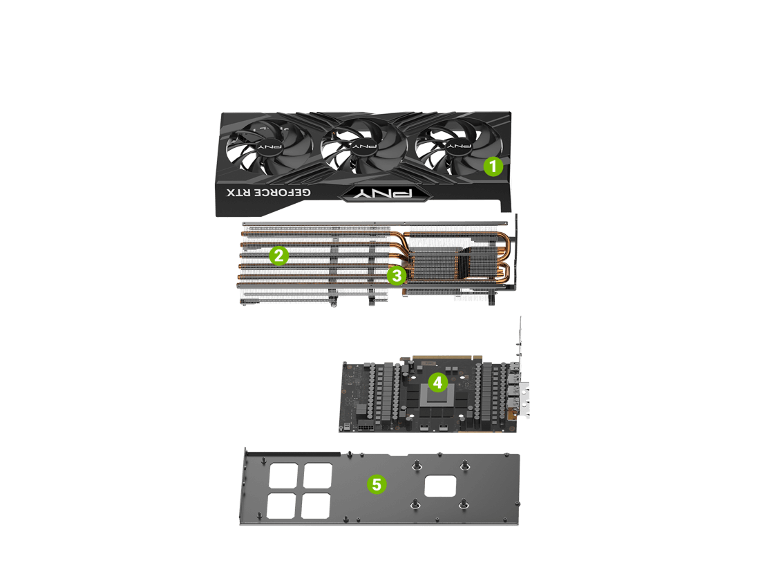 PNY GeForce RTX™ 4080 SUPER 16GB OC LED トリプルファン VERTO PNY GeForce RTX™ 4080 SUPER 16GB OC LED トリプルファン VERTO