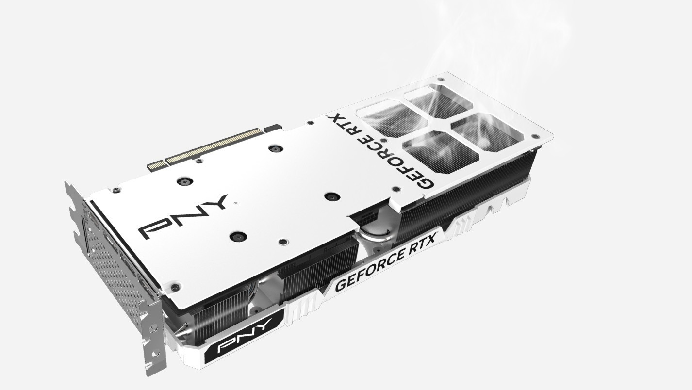 PNY GeForce RTX 4070 Ti 12GB VERTO LED トリプルファン (White
