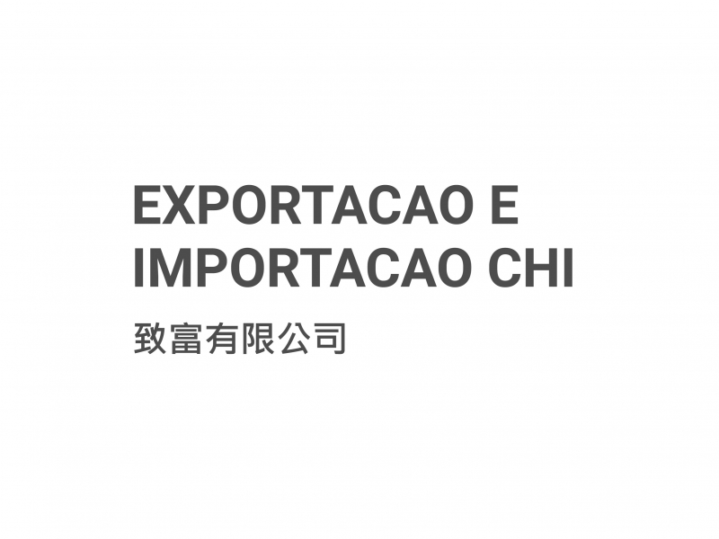 EXPORTACAO E IMPORTACAO CHI